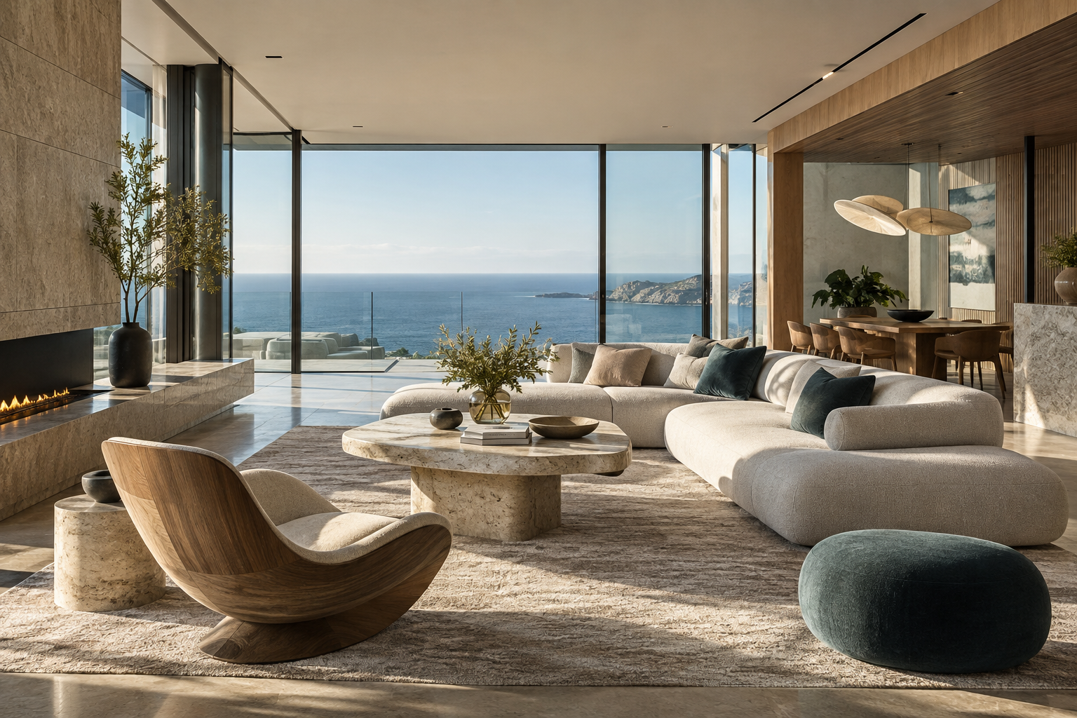 Luxury contemporary penthouse interior